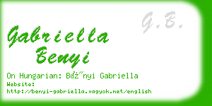 gabriella benyi business card